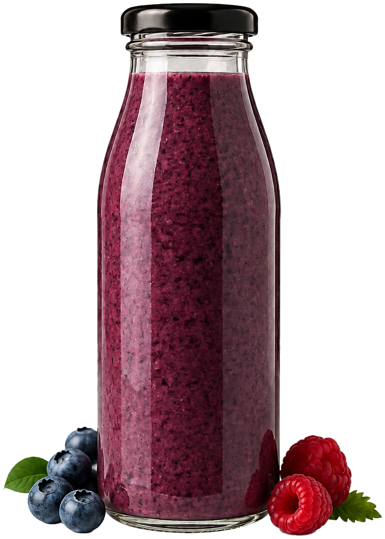 Berry smoothie can