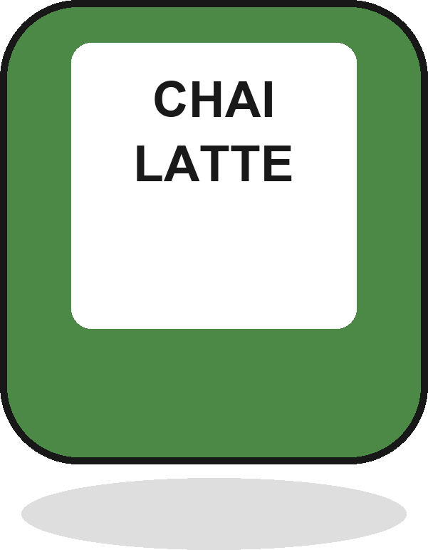 Chai latte can