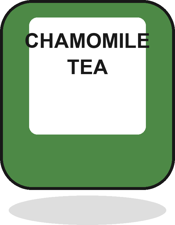 Chamomile tea can