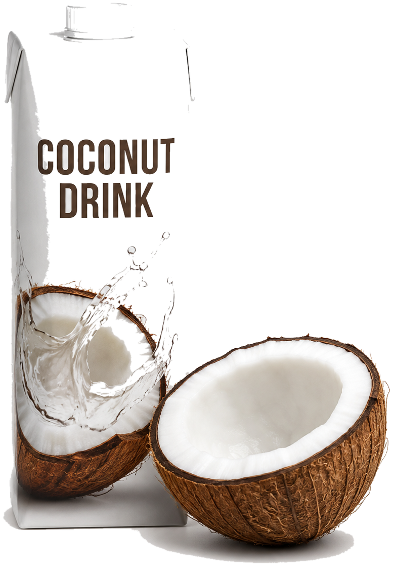 Coconut drink can