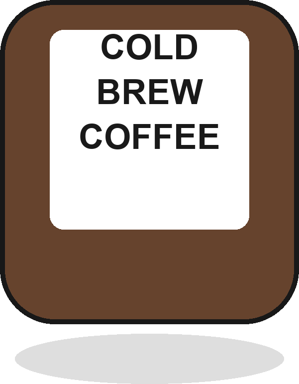 Cold brew coffee can