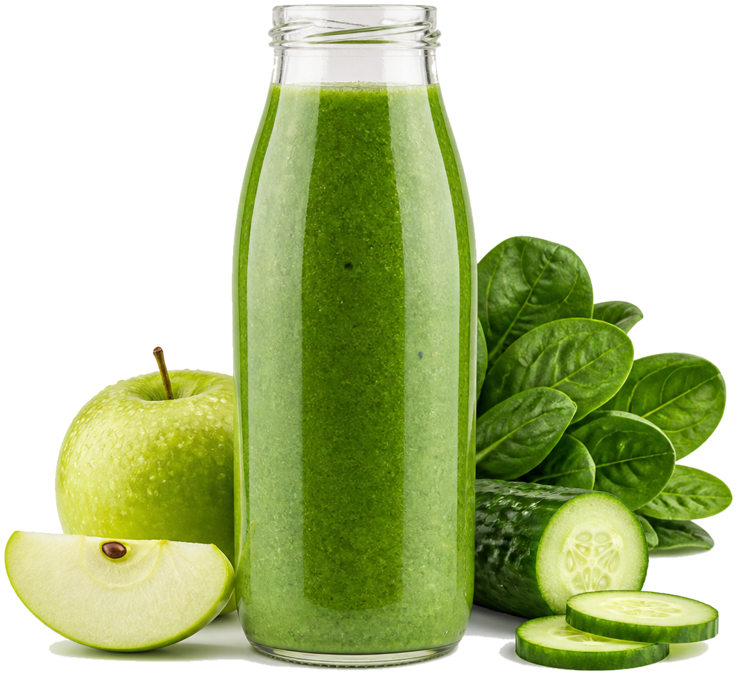 Green smoothie can