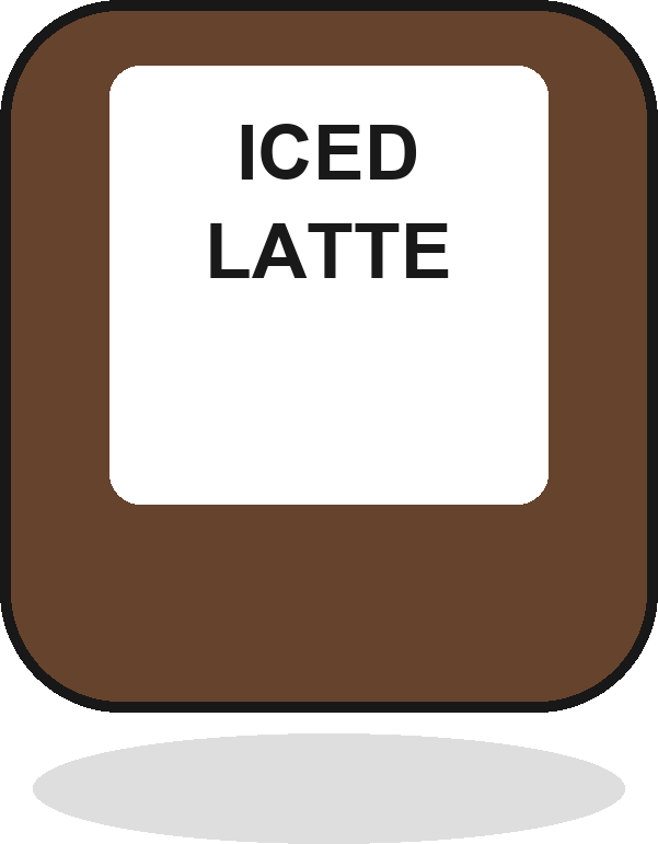 Iced latte can