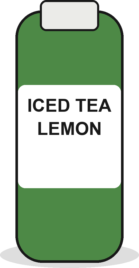 Iced tea lemon can