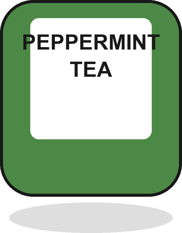 Peppermint tea can