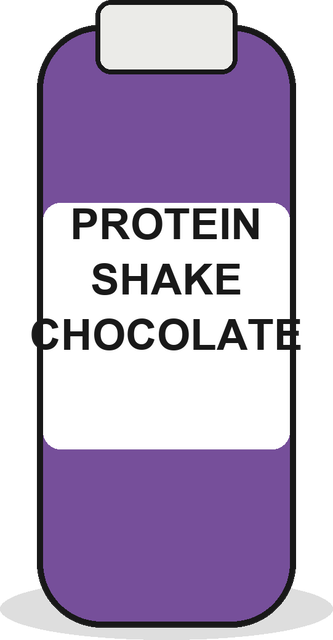 Protein shake chocolate