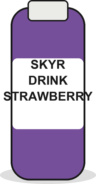 Skyr drink strawberry