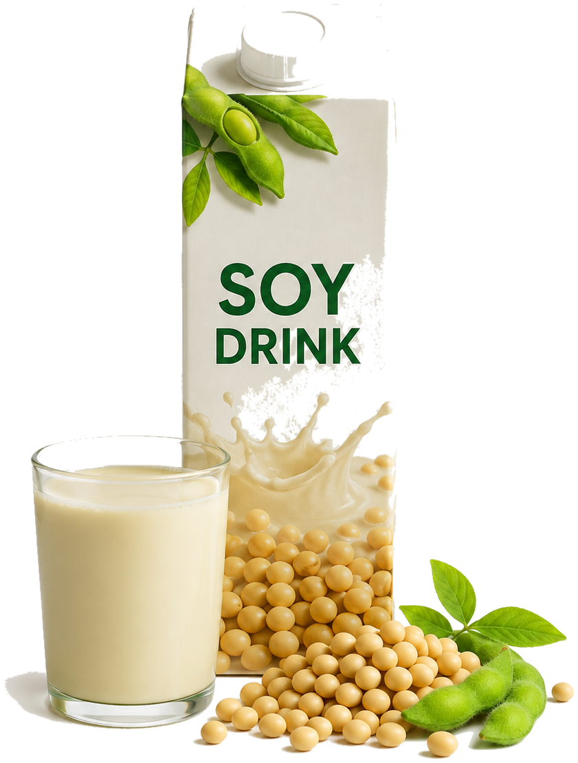 Soy drink can
