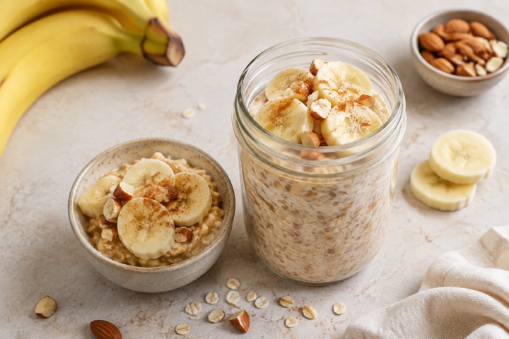 Banana overnight oats