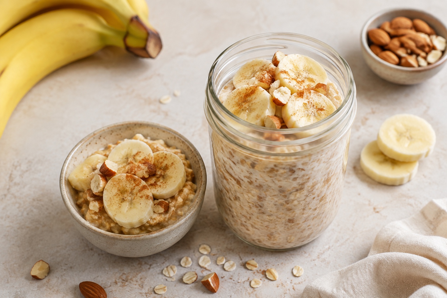 Banana overnight oats